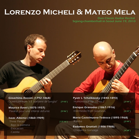 [뮤시아]Rorenzo Micheli & Matteo Mela Duo Classic Guitar Recital_앨범커버.jpg